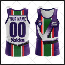 Fremantle Dockers Custom Name Number 1996 Vintage Guernsey Tank Top