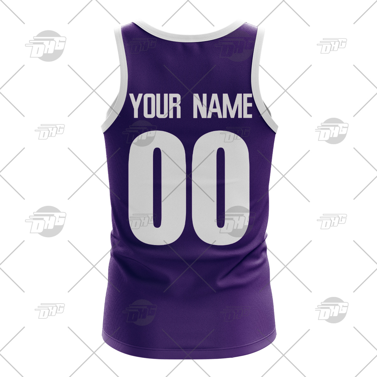 Fremantle Dockers Custom Name Number Vintage Retro 90s Guernsey Tank Top Fremantle Dockers Custom Name Number Vintage Retro 90s Guernsey Tank Top