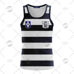 Geelong Cats Custom Name Number 90s Vintage Retro Guernsey Tank Top