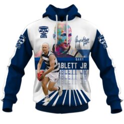 Geelong Cats Custom Name Number Gary Ablett Jr. #4 Pullover Hoodie