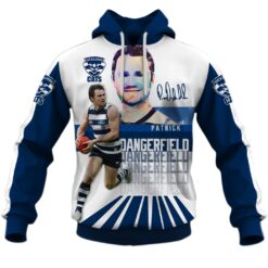 Geelong Cats Custom Name Number Patrick Dangerfield #35 Pullover Hoodie