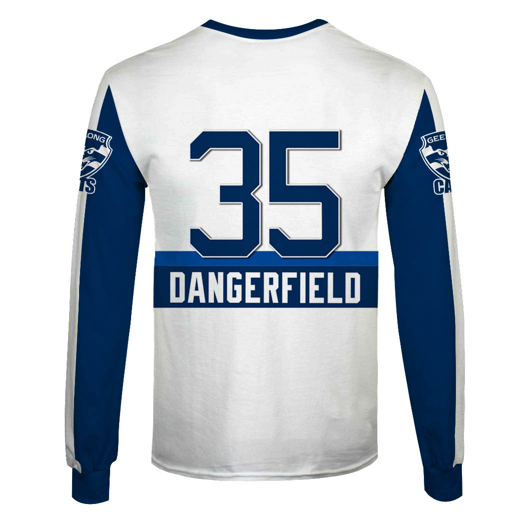 Geelong Cats Custom Name Number Patrick Dangerfield #35 Sweatshirt Geelong Cats Custom Name Number Patrick Dangerfield #35 Sweatshirt
