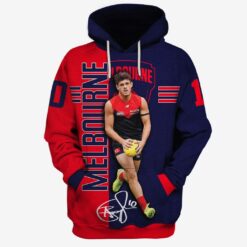 Melbourne Demons Custom Name Number Angus Brayshaw #10 Pullover Hoodie