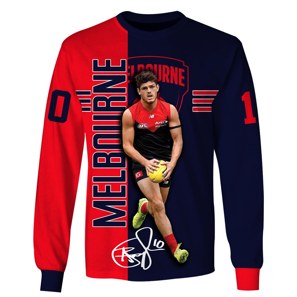 Melbourne Demons Custom Name Number Angus Brayshaw #10 Sweatshirt Melbourne Demons Custom Name Number Angus Brayshaw #10 Sweatshirt