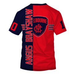 Melbourne Demons Custom Name Number Angus Brayshaw #10 T-Shirt