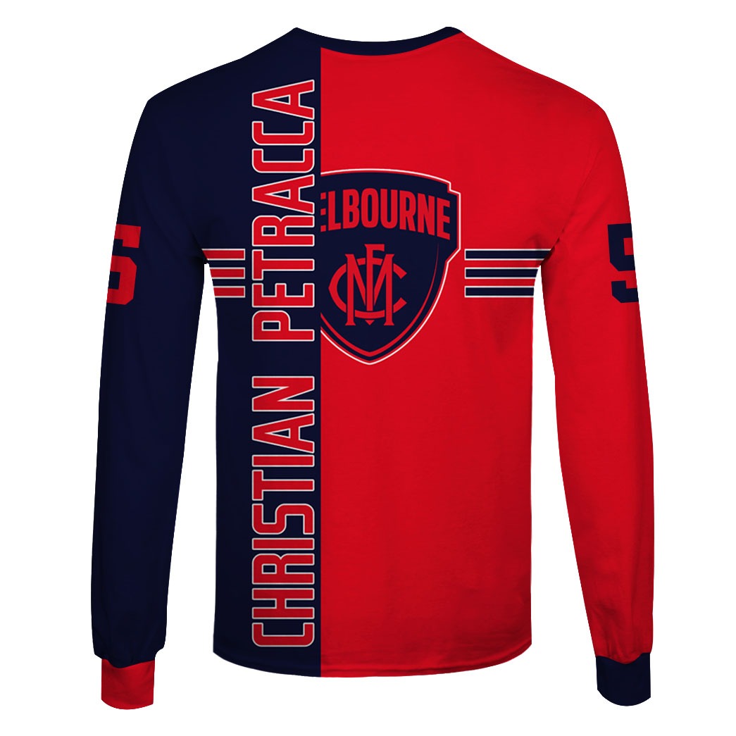 Melbourne Demons Custom Name Number Christian Petracca #5 Sweatshirt Melbourne Demons Custom Name Number Christian Petracca #5 Sweatshirt