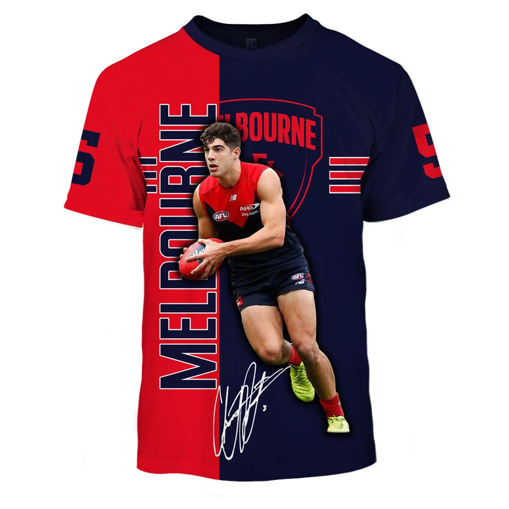 Melbourne Demons Custom Name Number Christian Petracca #5 T-Shirt Melbourne Demons Custom Name Number Christian Petracca #5 T-Shirt