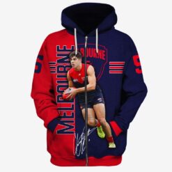 Melbourne Demons Custom Name Number Christian Petracca #5 Zip Up Hoodie