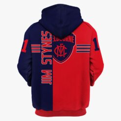 Melbourne Demons Custom Name Number Jim Stynes #1 Pullover Hoodie