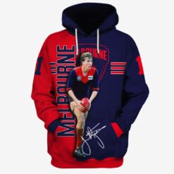 Melbourne Demons Custom Name Number Jim Stynes #1 Pullover Hoodie