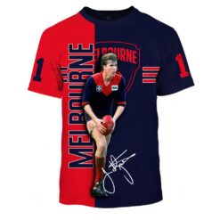 Melbourne Demons Custom Name Number Jim Stynes #1 T-Shirt Melbourne Demons Custom Name Number Jim Stynes #1 T-Shirt