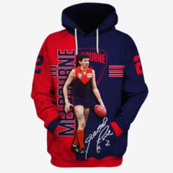Melbourne Demons Custom Name Number Robert Flower #2 Pullover Hoodie Melbourne Demons Custom Name Number Robert Flower #2 Pullover Hoodie