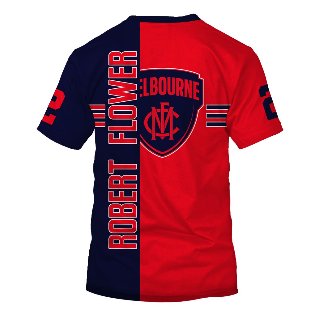 Melbourne Demons Custom Name Number Robert Flower #2 T-Shirt Melbourne Demons Custom Name Number Robert Flower #2 T-Shirt