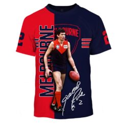 Melbourne Demons Custom Name Number Robert Flower #2 T-Shirt Melbourne Demons Custom Name Number Robert Flower #2 T-Shirt