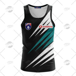 Port Adelaide Custom Name Number Throwback 1970 Vintage Home Guernsey Tank Top
