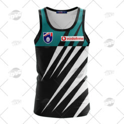 Port Adelaide Custom Name Number Throwback 1977 Vintage Home Guernsey Tank Top