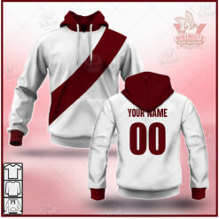 South Melbourne Custom Name Number Vintage Guernsey 1918 Heritage Pullover Hoodie