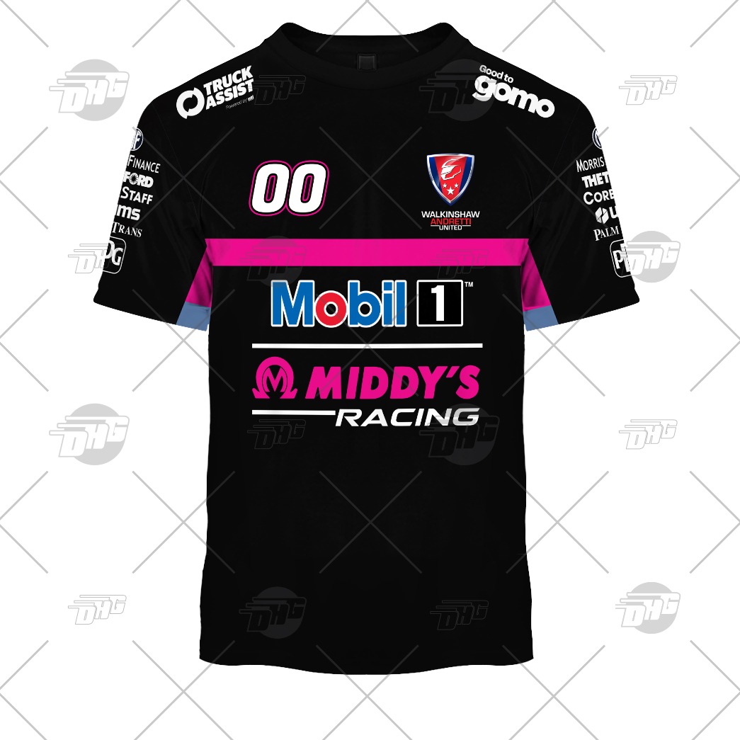 V8 Supercars Walkinshaw Andretti United Custom Name Number 2021 Pink Jersey T-Shirt V8 Supercars Walkinshaw Andretti United Custom Name Number 2021 Pink Jersey T-Shirt