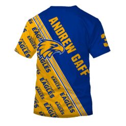 West Coast Eagles Custom Name Number Andrew Gaff #3 Limited Edition T-Shirt