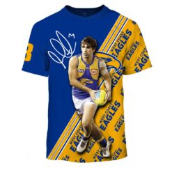West Coast Eagles Custom Name Number Andrew Gaff #3 Limited Edition T-Shirt