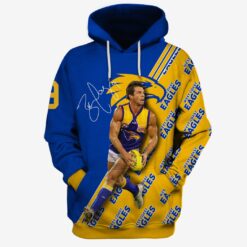 West Coast Eagles Custom Name Number Ben Cousins #9 Limited Edition Pullover Hoodie