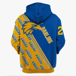 West Coast Eagles Custom Name Number Jack Darling #27 Limited Edition Zip Up Hoodie