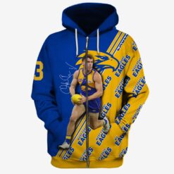 West Coast Eagles Custom Name Number Luke Shuey #13 Limited Edition Zip Up Hoodie