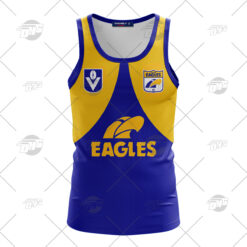 West Coast Eagles Custom Name Number Vintage Retro Guernsey Tank Top