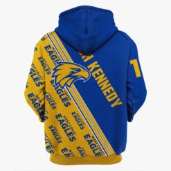 West Coast Eagles Josh Kennedy #17 Limited Edition Zip Up Hoodie