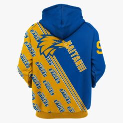 West Coast Eagles Nic Naitanui #9 Limited Edition Zip Up Hoodie