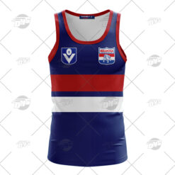 Western Bulldogs Custom Name Number Vintage Retro Guernsey Tank Top